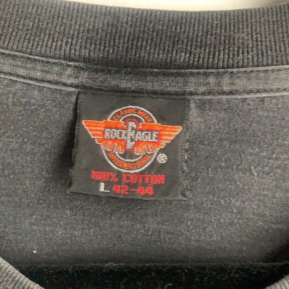 Rock Eagle Chief & Green Eyed Wolf Long Sleeve Tee - Picture 5 of 7